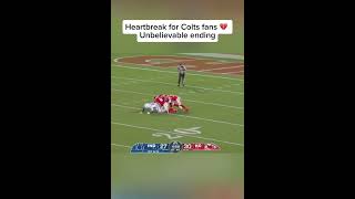 HEARTBREAK FOR COLTS FANS 💔 UNBELIEVABLE ENDING #nfl #2027 #football