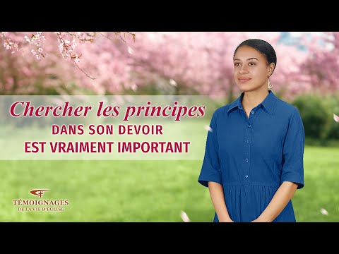 Témoignage chrétien en français « Chercher les principes dans son devoir est vraiment important »