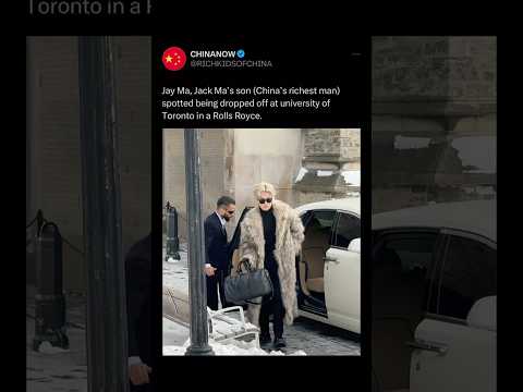 Chinese billionaire son spotted dropped off at Toronto University 🇨🇳