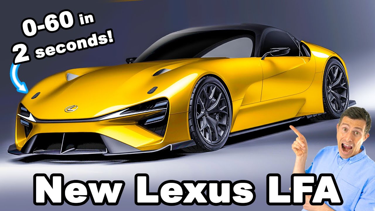 New Lexus LFA revealed. and it'll hit 60mph in TWO seconds!
