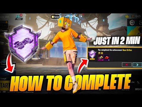HOW TO COMPLETE  NEON DRIFTER ACHIEVEMENT IN BGMI