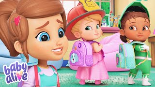 Baby Alive Official 🍼 Get Ready for School 🍎📚 Cartoons for Kids | Back to School Special 💕