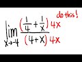 Simplifying Complex Fractions and Limits