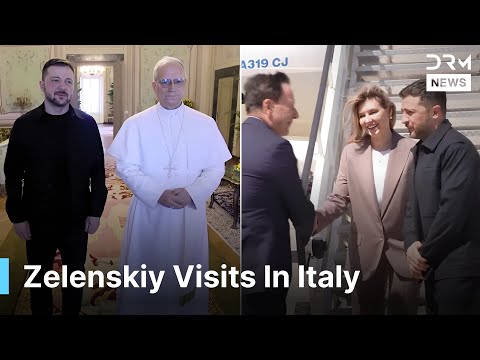 Breaking: Zelenskiy Visits Italy | Meets Pope Francis & Top Italian Leaders in Rome