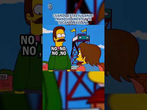 Jajaja que es fellana #lossimpsonmoments #lossimpsonlatino #nedflanders #memesrandom #nelsonmutz