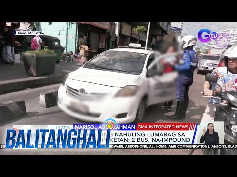 Ilang Motoristang Nahuling Lumabag Sa Batas Trapiko Tiniketan Bus