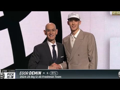 Egor Demin Selected #8 Overall by Brooklyn Nets in 2025 NBA Draft