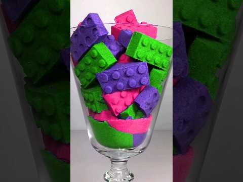 Very Satisfying and Relaxing Kinetic Sand ASMR, drop and squish