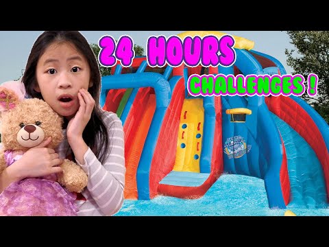 24 Hour Challenge in a Giant Bounce House