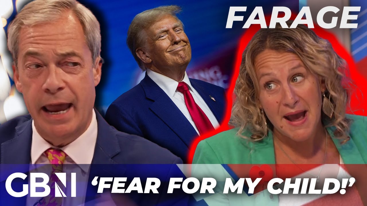 Farage SLAPS DOWN Labour activist who claims she ‘fears for her child’ if Trump wins election