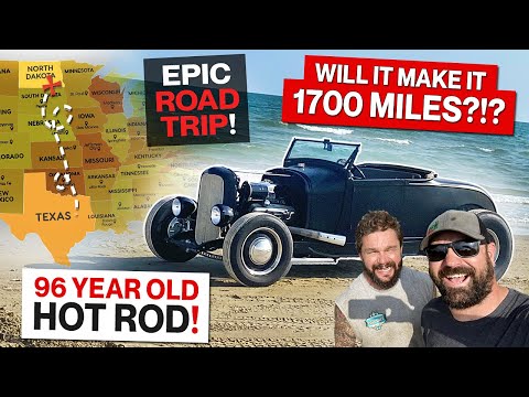 1928 Ford Roadster! Epic 1,700 Mile Road Trip Across the USA in a home built Model A Hot Rod!