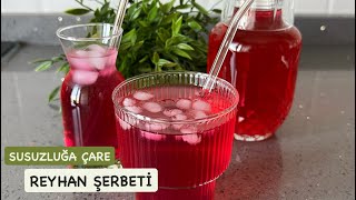 SUSUZLUĞA İYİ GELEN ✅ OSMANLI’DAN GÜNÜMÜZE 🔝REYHAN ŞERBETİ #reyhanşerbeti #trend #içecek
