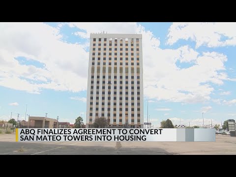 YouTube video thumbnail: City of Albuquerque Finalizes Agreement to Convert Tower at San Mateo and Central to Housing