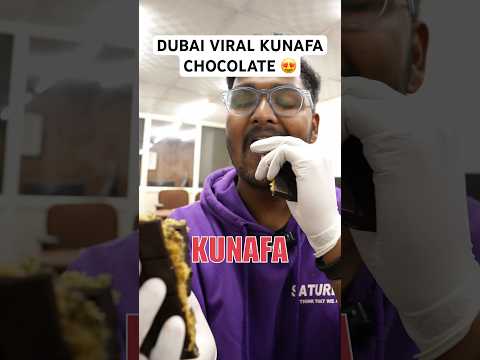 Dubai Kunafa Chocolate 😍 #kunafa #dubai #chocolate #chocolatedessert #cakevideos #food #cakevideos
