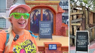 The FIRST HHN 2025 SCARE ZONE SETS & Props Appear in Universal Studios!!