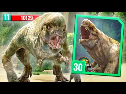 10,000 HP DISTORTUS REX ISLE OF TRIALS FIGHT (JURASSIC WORLD ALIVE)