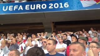 England Fans Sing "You're Not Fit To Wear The Shirt" Euro 2016 - Iceland Defeat In Nice