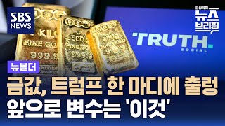 "금 무관세"…국제 금값 널뛰기 / SBS / 뉴블더