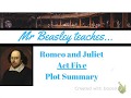 Key Events in Romeo and Juliet