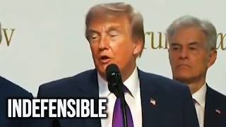 Trump SQUIRMS When Asked About Shady Slush Fund