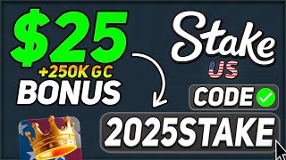 Stake US Code "2025STAKE" — Unlock $25 Stake Cash + 250,000 GC! (Code Review)