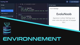 Environnement | SQLPage - EP2