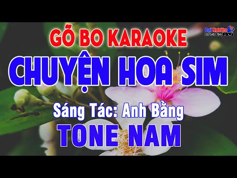 Chuyện Hoa Sim (ST Anh Bằng) Karaoke Gõ Bo Bolero Tone Nam Nhạc Sống || Karaoke Đại Nghiệp