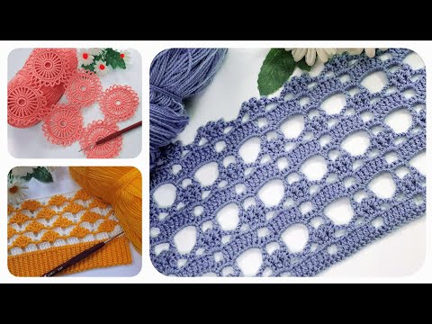 En güzel tığ işi örgü yelek & örgü modelleri #crochet #knitting