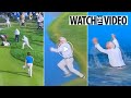 Fan's Leap into the Lake