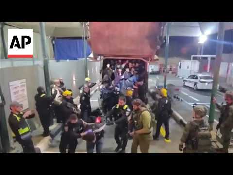 YouTube video thumbnail: Police Find About 70 Palestinians Hiding in Garbage Truck Attempting to Cross Into Israel