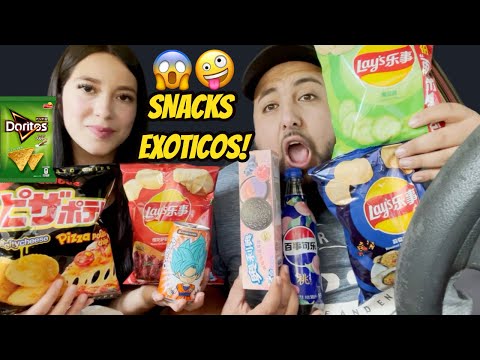 PROBANDO SNACKS EXOTICOS Por PRIMERA VEZ!! 😱