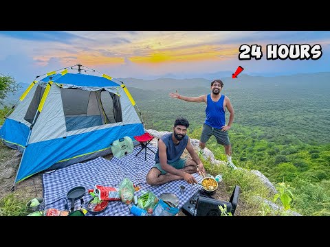 Aaj To Ankh Phut jati...? 🥶 Camping 24 Hours In Forest 