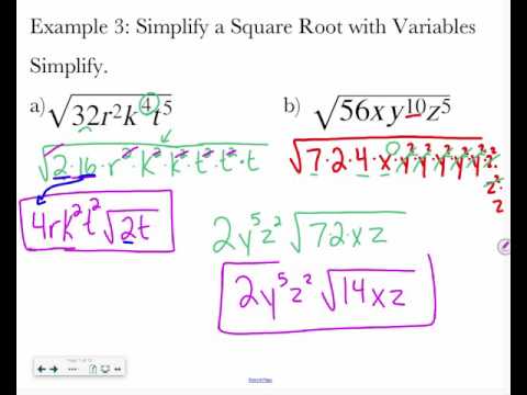 10 2 Practice Simplifying Radicals Answers 12 21