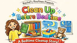 Clean Up Before Bedtime | Rachel's Routine | Life Skills For Littles