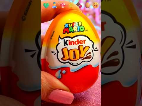 ASMR UNBOXING Super Mario Chocolate Egg Review ❤️#shorts #asmr #supermario #asmrfood #egg #trending