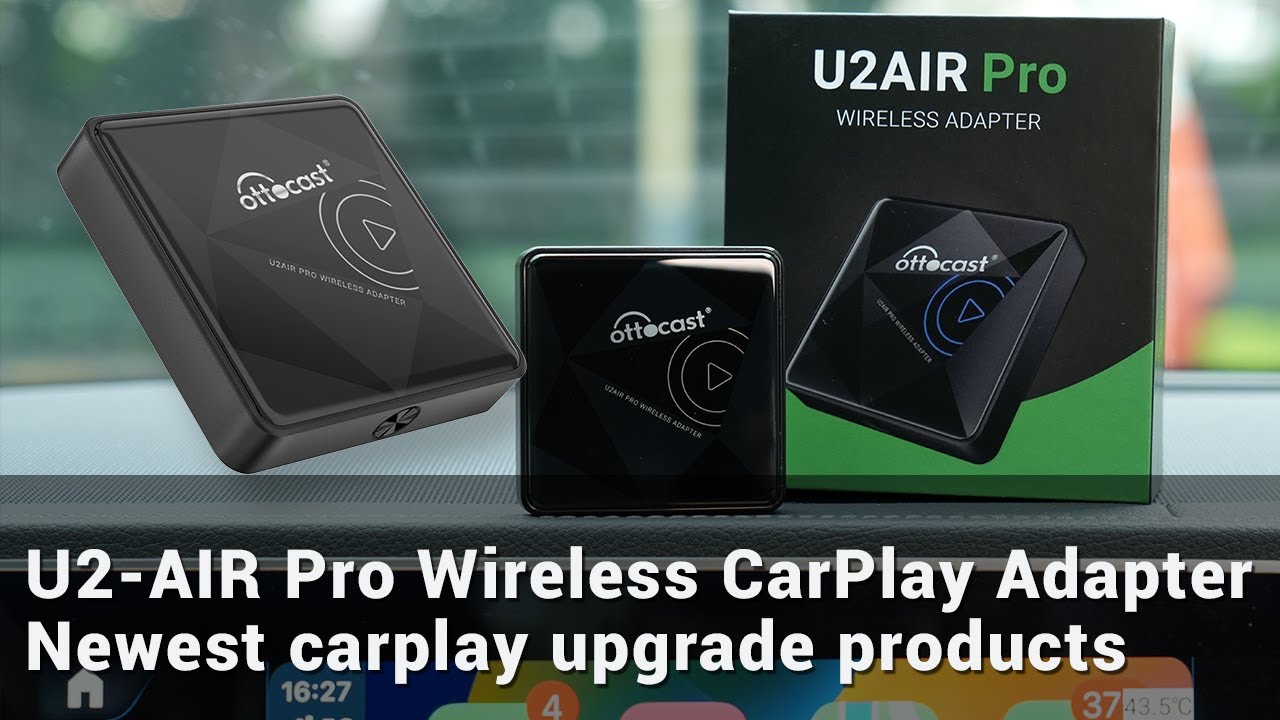OTTOCAST CarPlay Wireless Adapter for iPhone U2-AIR Pro Wireless CarPlay  Adapter Convert Wired to Wireless,Apple CarPlay Wireless Adapter 8S