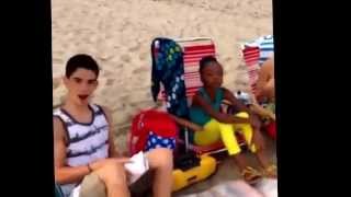 Cameron Boyce (jessie cast) at the beach