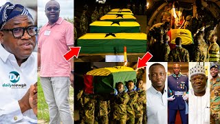 BURNT Bod!es Of Omane Boamah, Murtala Six Others Arrives In Kotoka Airport Amid Tears & Sorrow