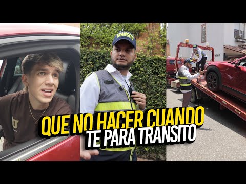 QUE NO HACER CUANDO TE PARA TRANSITO😂