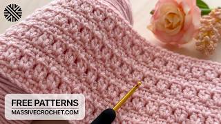 SUPER EASY Crochet Pattern for Beginners!⚡️👍 Crochet Stitch for Baby Blanket & Bag
