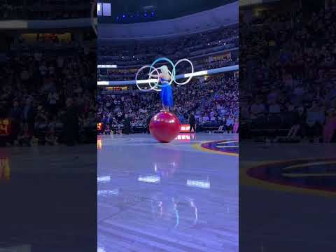 That backwards run is terrifying every time! | Performing at the NBA playoffs with Denver Nuggets