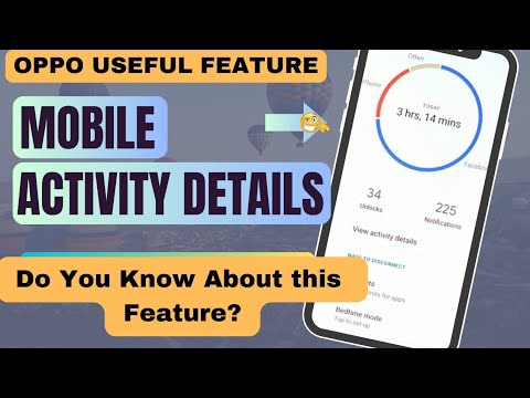 OPPO Mobile Activity Details Feature | Check Your Kid Activity In Mobile | Digital Wellbeing Feature