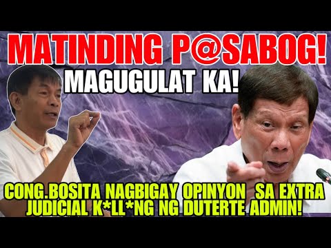 CONG BOSITA! NAKAKAGULAT ANG SAGOT! OPINYON NYA SA EXTRA JUDICIAL K*LL*NG NG DUTERTE ADMIN!!