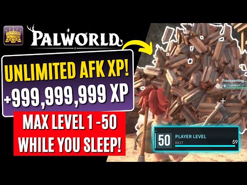 Palworld *INSANE* NEW UNLIMITED AFK XP FARM/EXPLOIT/GLITCH! MAX Level 1 - 50 Without Doing ANYTHING!