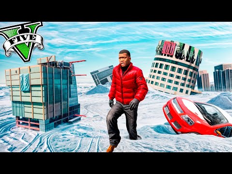 Sobreviví a una TORMENTA de NIEVE EXTREMA en GTA 5