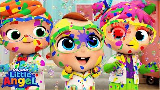 Bubbles | Burbujas de Colores | Canciones para aprender Inglés🎵| Little Angel Español