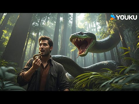 After the man ate the snake gall, a giant snake appeared behind him! | Snake | YOUKU MONSTER MOVIE