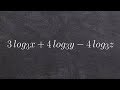Logarithmic Properties and Expressions