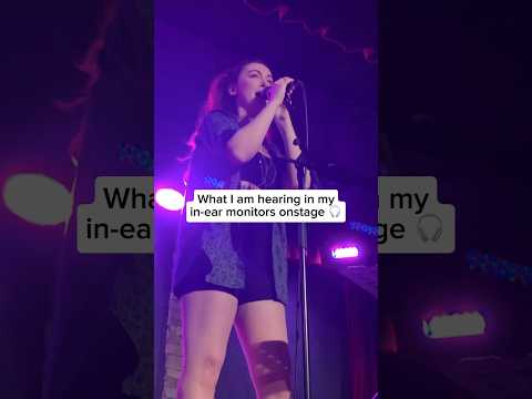 What I hear in my in-ear monitors onstage 🎧