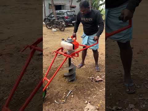 71cc Trolley Earth Auger, 9787672239, Melur, Madurai #drill #earthauger #constructionequipment #agri